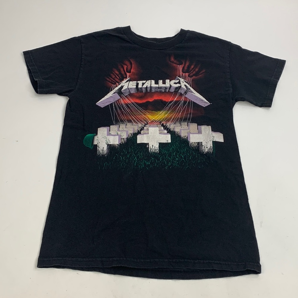 Bravado Graphic T-shirt Metallica Band shirt Black Size Small Master of Puppets